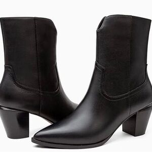 ⏺️ Línea Paolo Wonder Bootie in Black Leather ⏺️